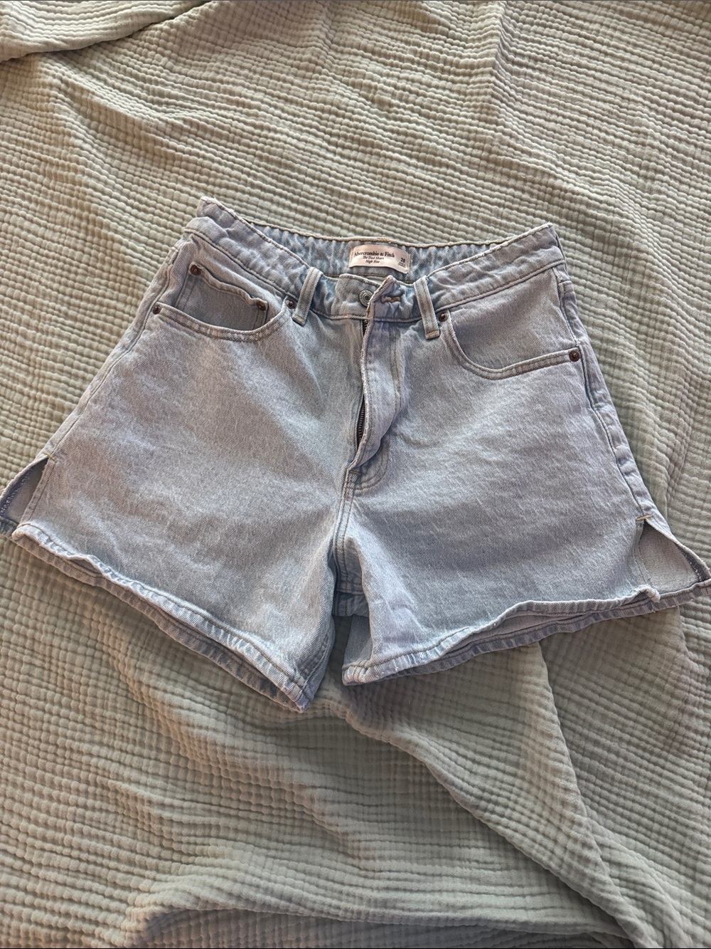 Abercrombie & Fitch Light Blue Denim Cutoff Shorts